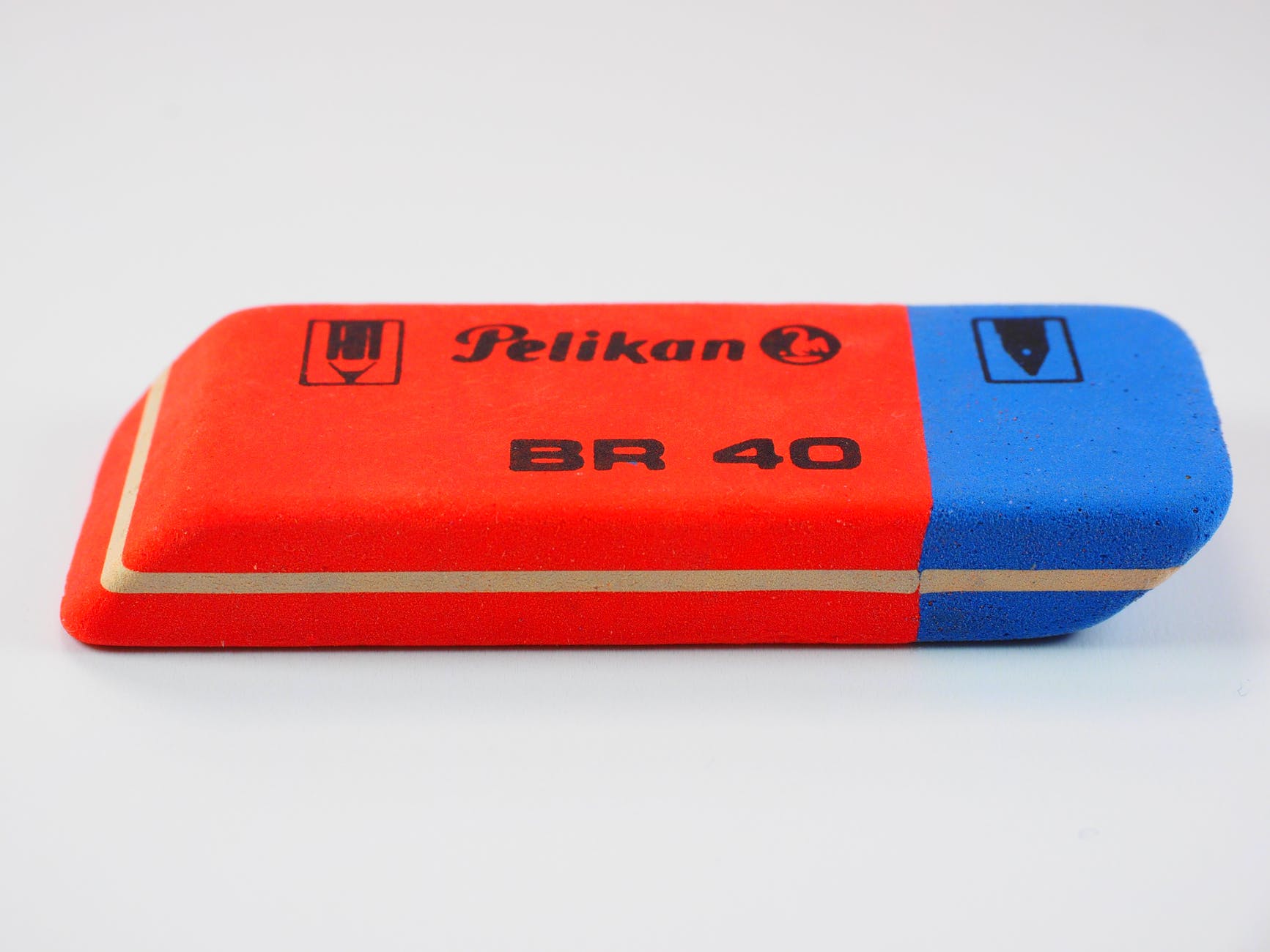 blue office eraser orange